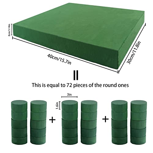 Dry & Wet Floral Foam Bricks, 15.7 x 11.8’’ Large Green Styrofoam Foam Blocks for Fresh Artificial Flowers Arrangements Wedding Florist Supplies Arts & Crafts Project - color: 1pcs-15.7 X 11.8’’