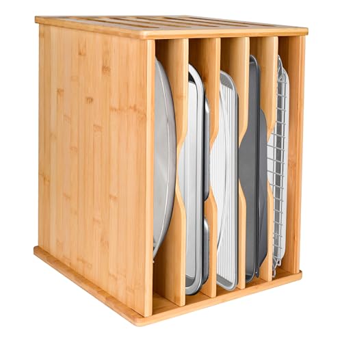Cookie Sheet Organizer for Cabinet, 6 Tier Sheet Pan Organizer