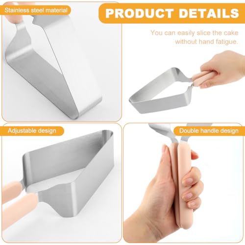 Cake Cutter and Server, Stainless Steel Cake Slicer for Even Slices
