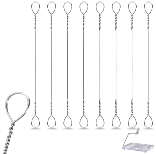 8-Piece Cheese Slicer Wire, Replacement Cheese Slicing Board Wire, Marble Cheese Slicing Board Wire for Cutting Cheese and Butter Chunks, 5.5-Inch Length (8-Piece Pack)