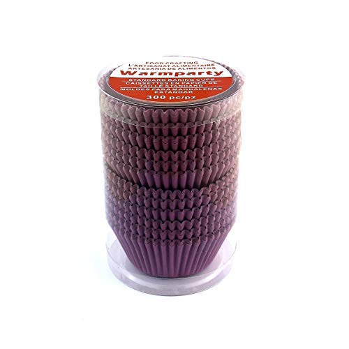 300 Count Purple Cupcake Liners Standard Paper Baking Cups - color: Purple
