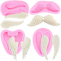 Mujiang Angels Wings Fondant Silicone Molds Set Of 4 - color: Style A