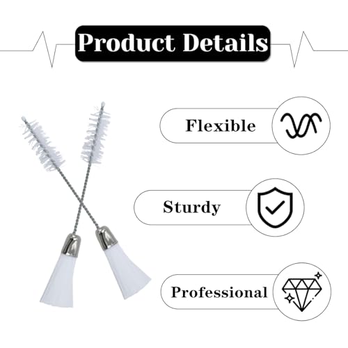 Cake Decorating Brushes, 10Pcs, Nylon Hard Bristle