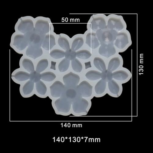 mostsom 2pcs/lot Silicone Lollipop Mold No Sticks Flower Shape Hard Candy Epoxy Resin Cake Decorating Tool Baking Accessories (C_ Flower)
