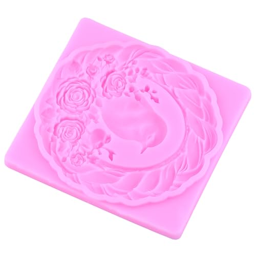 Bird Silicone Mold Bird Flower Frame Fondant Molds Set Of 4 - color: Style I