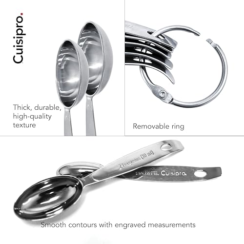 CUISIPRO Odd-Size Measuring Spoon SS 5pc Set
