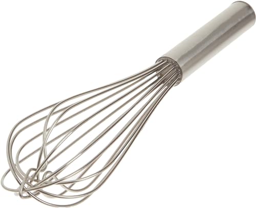 Soro Essentials- 12" Stainless Steel French Whip Whisk with Thick Rigid Wire- Wire Whisk Kitchen Whisk Balloon for Whisking Cooking Beating Blending Stirring Ingredients Mixing Sauces Baking Cake - size: 12 Inch
