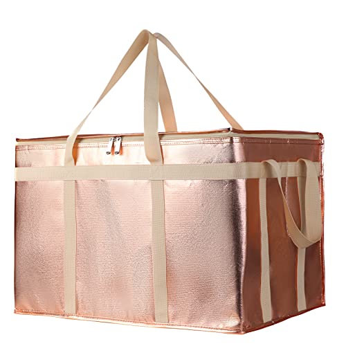 Bodaon XXX-Large Commercial Food Delivery Insulation Bag, Gold, 1-Pack - color: Gold, size: XXX-Large