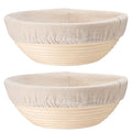 P&P CHEF Round 9 Inch Bread Proofing Baskets for Sourdough,Set of 2