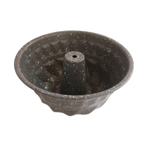 6 Inch Fluted Tube Cake Pan, Carbon Steel Small Ring Mold, Grey - color: 6 Inch - Gray - Fluted