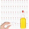 60 Pcs Squeeze Bottle for Liquids, Mini Sauce Bottles with Squeeze Top Caps, for Icing Cookie Decorating Sauces Condiments Arts Crafts (1 Oz)