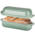 EDGING CASTING Enameled Cast Iron Loaf Pan with Lid, Bread pan, Dutch Oven Bread pan for Homemade Sourdough Bread Baking, 12.5x5.5 inch, 5qt, Sage Green - color: Sage Green
