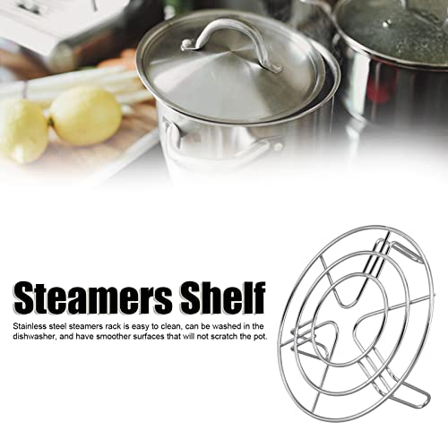 2Pcs Round Cooking Rack, 6 inch Stainless Steel Cooling Steaming Grilling Rack, Wire Baking Roasting Rack for Air Fryer Pressure Cooker Round Cake Pans Stockpot, Oven & Dishwasher Safe