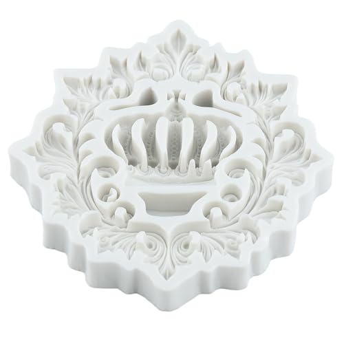 Baroque Curlicues Scroll Lace Fondant Mold Crown Silicone Molds - color: Style J