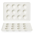 HONGBAKE 2 Pack Nonstick Ceramic Muffin Pan, 12 Cup Muffin tin for Baking, Non-toxic Cupcake Pan, Heavy-duty Aluminized Steel Cupcake Tray with Diamond Texture, Easy To Clean (Cream, 2PCS)