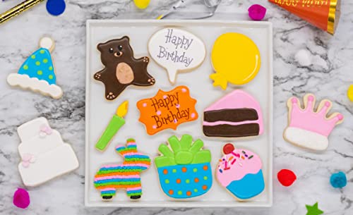 Handstand Kitchen 12-piece Cookie Cutter Assortment - Party Perfect Theme - color: 12-Pc Cookie Cutters