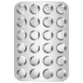 Homikit 18/10 Stainless Steel Mini Muffin Cupcake Pan 24 Cups Nonstick, 1PC - size: 24 Cup