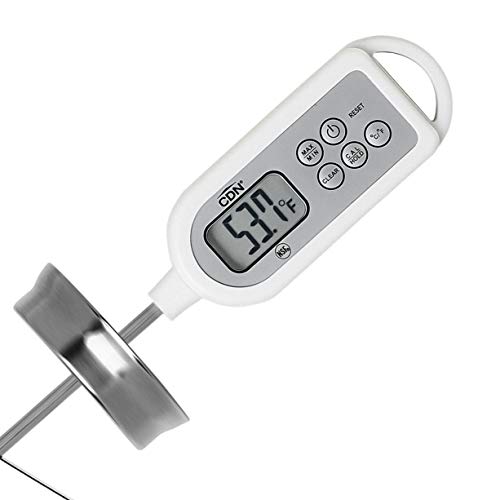 CDN Waterproof Thermometer | Long 8” Stem | NSF Certified | Quick 6-Second Read | For Deep Frying, Candy, General Cooking | Fully Submersible | Stainless Steel Tip | DTW450L - size: 8-Inch Long Stem