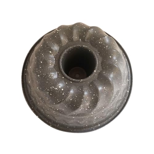 6 Inch Fluted Tube Cake Pan, Carbon Steel Small Ring Mold, Grey - color: 6 Inch - Gray - Fluted