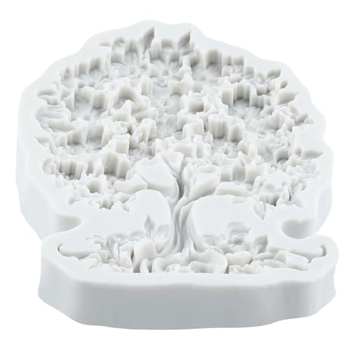 Flower Tree Silicone Mold Tree of Life Fondant Molds - color: Style T