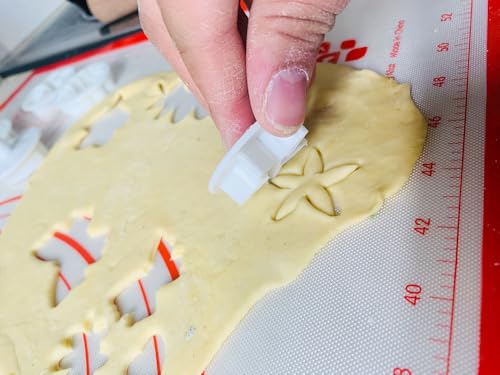 33 Set Fondant Cake Cookie Plunger Cutter Sugar Craft Embossing Tools for Baking Christmas Holiday Cake Decorating Mold DIY Baking Tools