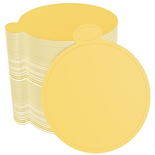 WANBAO 200 Pcs 4 Inch Round Mini Cake Boards Mousse Cupcake Base, Gold 9cm - size: 4 Inch (200 count)