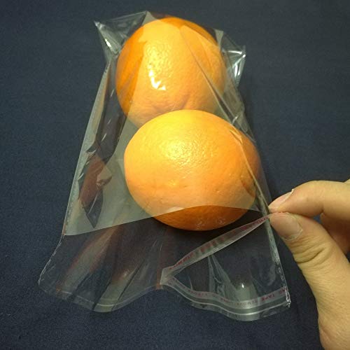 200pcs 6"x8" Clear Resealable Cellophane Bag Self Adhesive Seal - size: 6x8 Inch (Pack of 200)