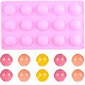 15 Cavity Semi Sphere Silicone Candy Molds