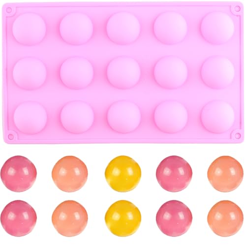 15 Cavity Semi Sphere Silicone Candy Molds