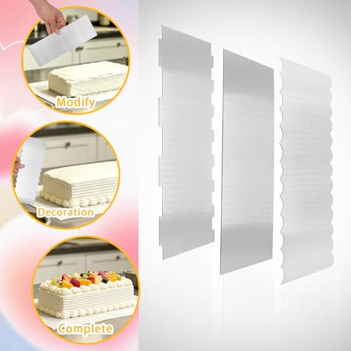 9 Inch Cake Scraper Smoother, Cake Decorating Tools for Buttercream