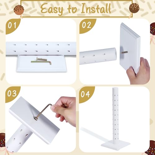 1Pcs Cake Pop Stand, 60 Hole Wooden Lollipop Holder for Birthday - size: 1Pcs