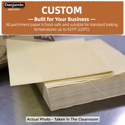 Custom Size Unbleached Parchment Paper Sheets 40lb Bulk Custom Cut - color: Brown, size: Bulk Custom Size | 40lb MOQ