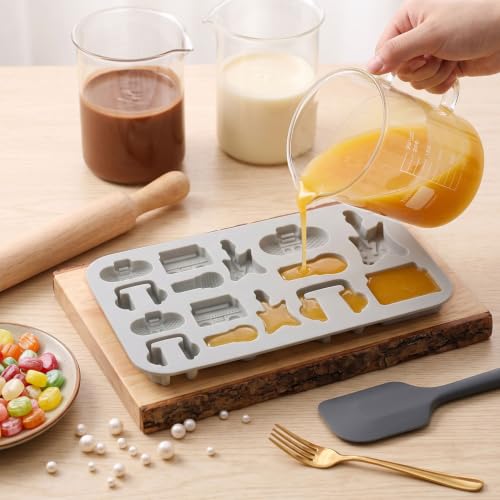 15 Cavity Music Theme Silicone Candy Molds - color: A