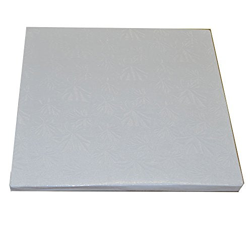 12" White Square Drum, 1/2" - size: 1 count 12" x 12"