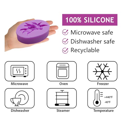 Infovox Lily Flower Silicone Molds Flower Fondant Molds Aroma Plaster Mold