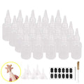 20 Pack 2-Ounce Plastic Squeeze Bottles with Measurement - size: 2 Ounces (Pack of 20)