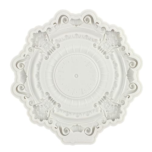 Baroque Fondant Molds Steampunk Clock Silicone Mold - color: Style G
