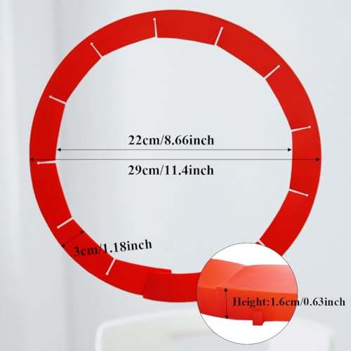 Adjustable Silicone Pie Crust Shields Baking Protectors Cover Ring Fits 8-11.4 Inch Pies Baking Pie Crust Shield Protector Cover for Edges (Red-1Pcs) - color: Red-1pcs