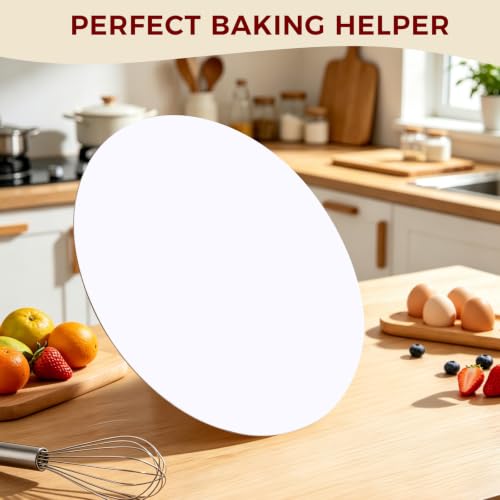 12 Inch Cake Boards Round 7 Pack, White 2mm Thick Cake Drum - size: 12"-2mm-7 Pcs