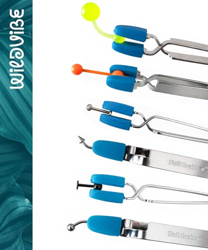 Piercing Ball Grabber Tool - Press-To-Open Piercing Grabber Tool for Gripping and Changing Jewelry Gems, Balls, Posts, Bars, Flatback Earrings - 316LVM Surgical Steel with Medical-Grade Silicone Tips