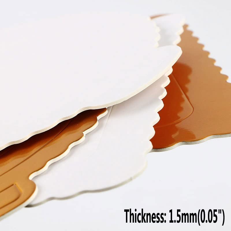 25 PCS 10 Inch Square White Cake Boards for 8 Inch Cakes, Mousse Display