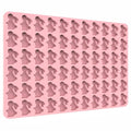 Bunny Silicone Molds for Candy Gummy Chocolate, Easter Molds, Rabbit Silicone Mold with Scraper (bunny) - color: Pink