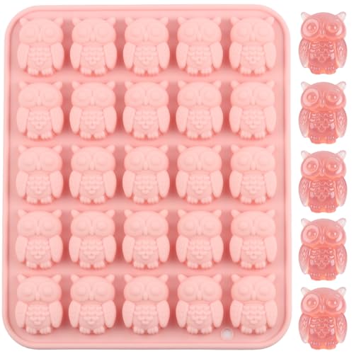 25 Cavity Owl Silicone Candy Molds