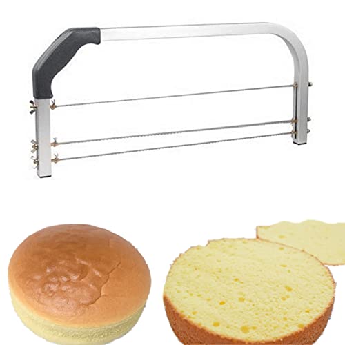 Cake Leveler,3 Blades Adjustable Cake Slicer,Cake Cutter Slicer
