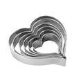 MrCookie Heart Cookie Cutters Set,6pc,Thickened Stainless Steel - color: Heart