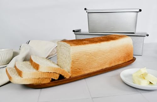 USA Pan Pullman Loaf Pan with Cover, Large w Set of 2, 13 x 4 (Pack of 3) - size: 13 x 4 (Pack of 3), style: with Lid, Set of 2