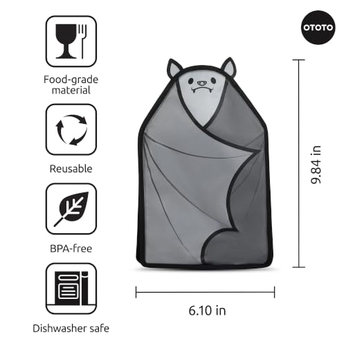 OTOTO Vino Wine Cooler Sleeve - Bat Cooler Sleeve for Wine Bottles & Glass Bottles, Reusable Bottle Cooler Sleeve, Halloween Spooky Gifts, Gothic Gifts, Unique Kitchen Gadgets - color: Vino Cooler Sleeve
