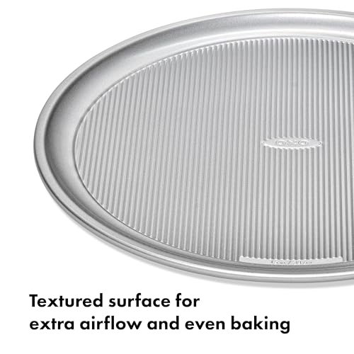 OXO Good Grips Non-Stick Pro Clear Coated Metal Bakeware Pizza Pan, Baking Sheet - style: 15in Pizza