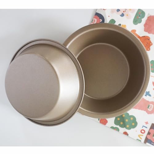 5 Inch Round Pie Tart Pan, Nonstick Plate Set for Oven, 4 Pack - style: Round Edge 4PCS