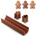 Roowest Gingerbread Man Cake Pop Mold Cake Pop Cutter with Tray - style: Gingerbread Man